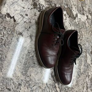 Cole Haan Dark Red Leather Oxfords